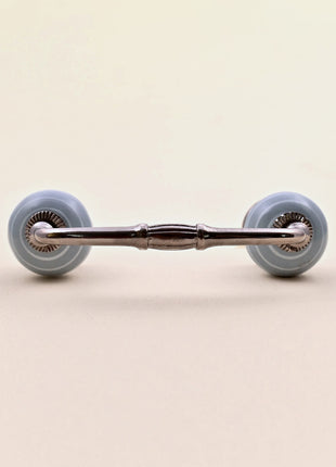 Grey Striped Ceramic Knob Door Pull