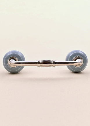 Grey Striped Ceramic Knob Door Pull