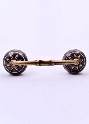 Charcoal Grey Ceramic Knob Door Pull