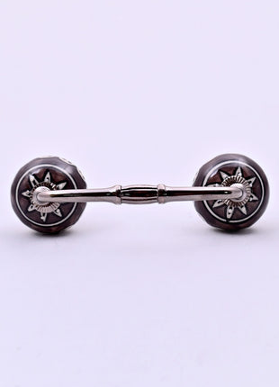 Charcoal Grey Ceramic Knob Door Pull