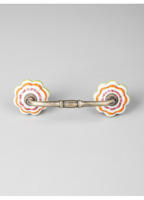 Multicolor Spiral Stripes Flower Shaped Pull