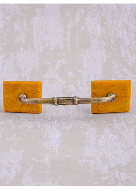 Agate Natural Gemstone Cabinet Furniture Pull - Bronze