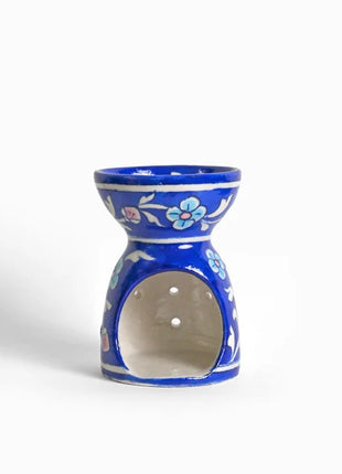 Blue Pottery Handmade Aroma Oil Diffuser Blue Color