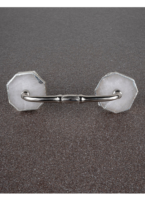 Assorted Shape White Agate Stone Beautiful Cabinet Drawer Dresser Pull