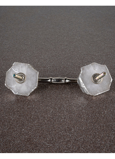 Assorted Shape White Agate Stone Beautiful Cabinet Drawer Dresser Pull