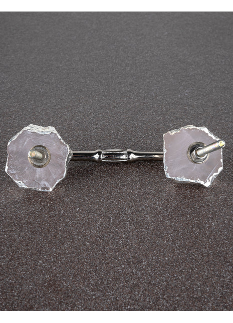 Assorted Shape Pink Agate Stone Classy Cabinet Drawer Dresser Pull