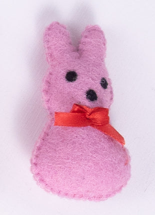 Rabbit Bunny Face Set Wool Felt – 8–10 cm Handmade Décor