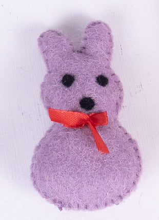 Rabbit Bunny Face Set Wool Felt – 8–10 cm Handmade Décor