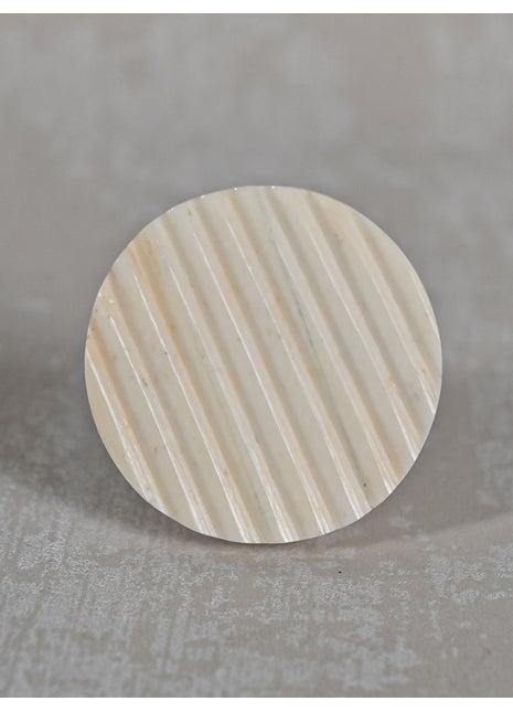 White Color Round Shape Bone Knobs