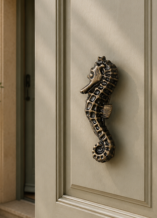 Decorative Sea Horse Fish Shape Antique Door Knocker