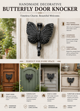 Decorative Butter Fly Shape Antique Door Knocker