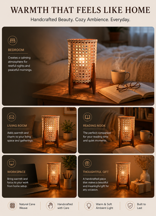 Beautiful Unique Wooden Table lamp