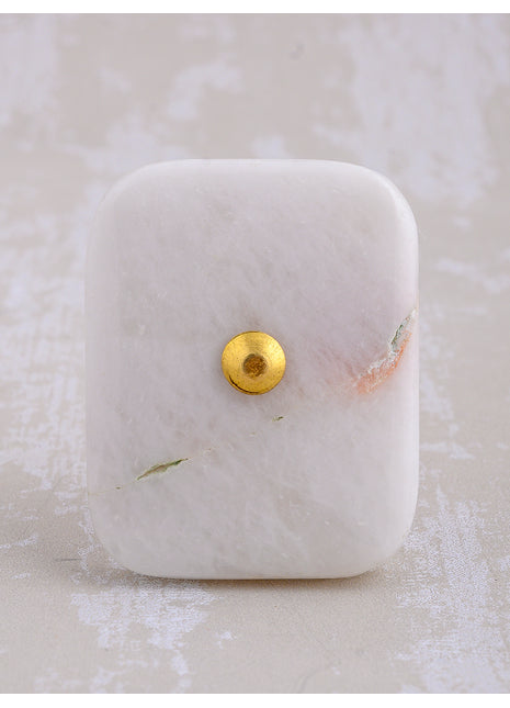 Agate Natural Gemstone Cabinet Furniture Knobs - White