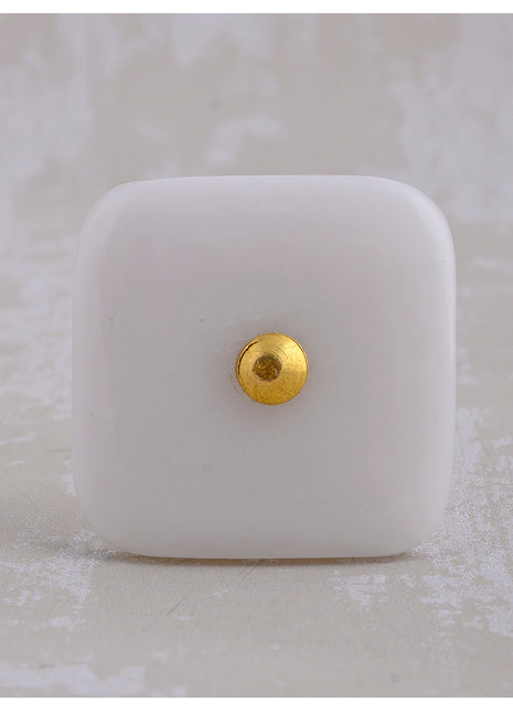 Agate Natural Gemstone Cabinet Furniture Knobs - White