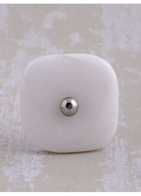 Agate Natural Gemstone Cabinet Furniture Knobs - White