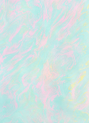 Sora - Suminagashi handprinted top (Aqua Pink)