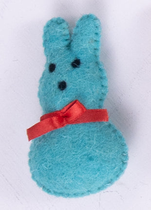 Rabbit Bunny Face Set Wool Felt – 8–10 cm Handmade Décor