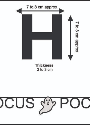 Handmade Wool Felt "Hocus Pocus" Halloween Garland – Spooky Letter Banner with Ghost