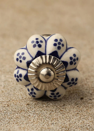 Blue Design Ceramic Cabinet  Knob & Hanger Bundle – Decorative Closet Hardware