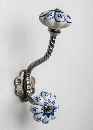 Blue Design Ceramic Cabinet  Knob & Hanger Bundle – Decorative Closet Hardware
