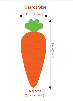 Wool Felt Easter Carrot Garland – Handmade Spring Bunny Decor