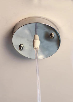 Blue Pottery Hanging Lamp Turquoise Color