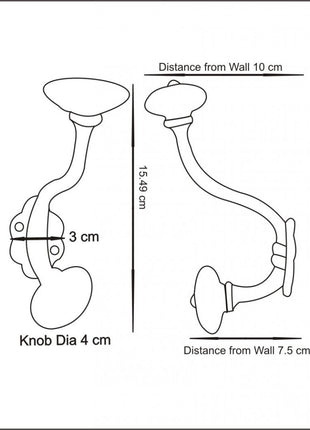 Black Ceramic Cabinet  Knob & Hanger Bundle – Decorative Closet Hardware