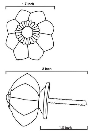 Floral Purple Royal Door Knob