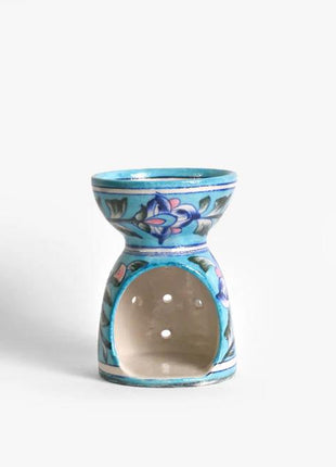 Blue Pottery Handmade Aroma Oil Diffuser- Turquoise Color