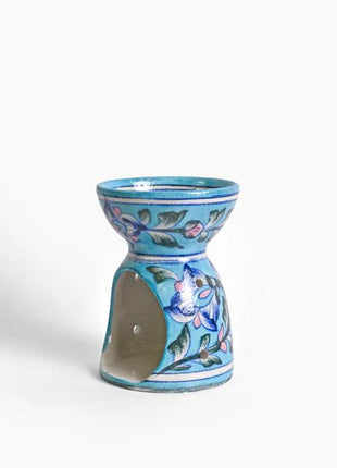 Blue Pottery Handmade Aroma Oil Diffuser- Turquoise Color