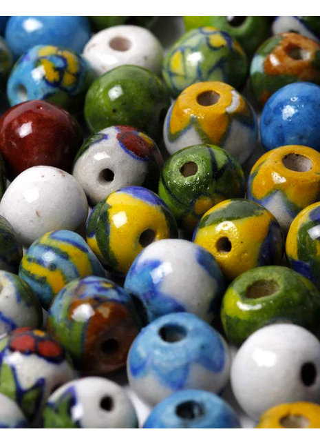 Colorful Ceramic Beads Size: 5mm, 60pcs In a Box