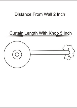 Curtain Tie Backs Hook Decorative Wall Hook- Turquoise Base (Set of Two)