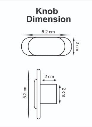 Rectangle Shape Brass Cabinet Knobs Zinc Alloy Drawer Knobs