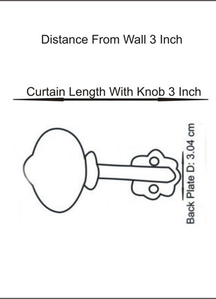 Blue Design Ceramic Drawer Cabinet Knob & Curtain Tie Bundle