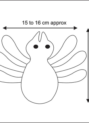 Handcrafted Halloween Plush Wool Felt Spiders (Set Of Two)