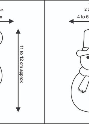 Handmade Wool Felt Car, Home Hanging Ornaments – Panda & Snowman Décor (Pack of Two)