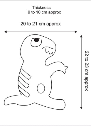 Handmade Wool Felt Dinosaur Toy for Kids