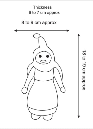 Handmade Wool Felt Christmas Angel Doll – Festive Holiday Table Décor