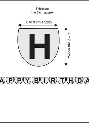 Handmade Colorful "Happy Birthday" Wool Felt Garland - Premium Party Decor (6 Feet)