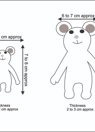 Handmade Wool Felt Mouse Family – Cute Nursery Decor & Kids Room Figurine Set