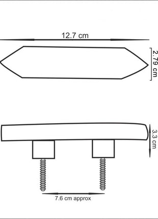 Natural Handmade Horn Bone Drawer Pull-Gry