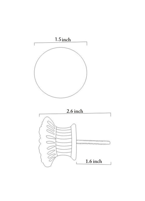 Stylish Crystalline Clear Glassware Drawer Cabinet Knob (Medium)