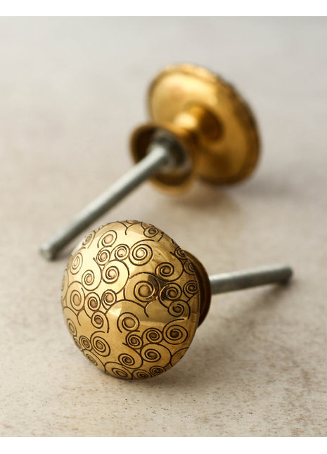 Brass Antique  Round Shape Cabinet Drawer Knob