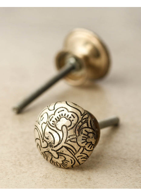 Silver Metal Cabinet Knob
