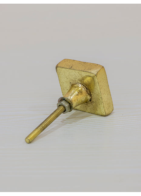 Square Brass Metal Knob