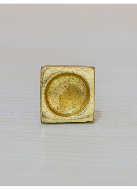 Square Brass Metal Knob