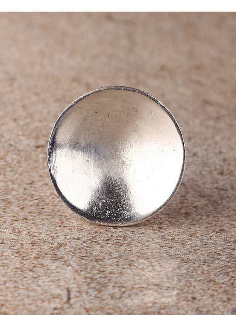 Silver Round Metal Knob