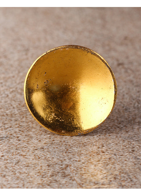Round Golden color Metal knob