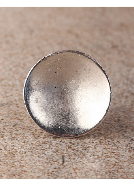 Antique Silver look Round Metal Knob