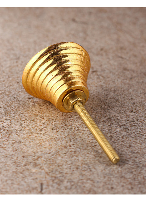Brass look Round Metal Knob
